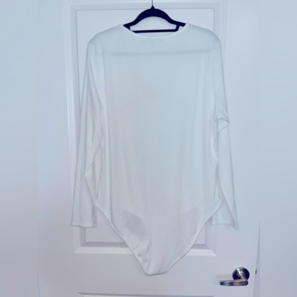 Plus Basic Plunge Rib Bodysuit - Picture 4 of 5